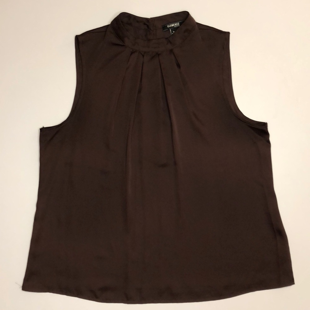 Elementz Petite sleeveless high neck shirt